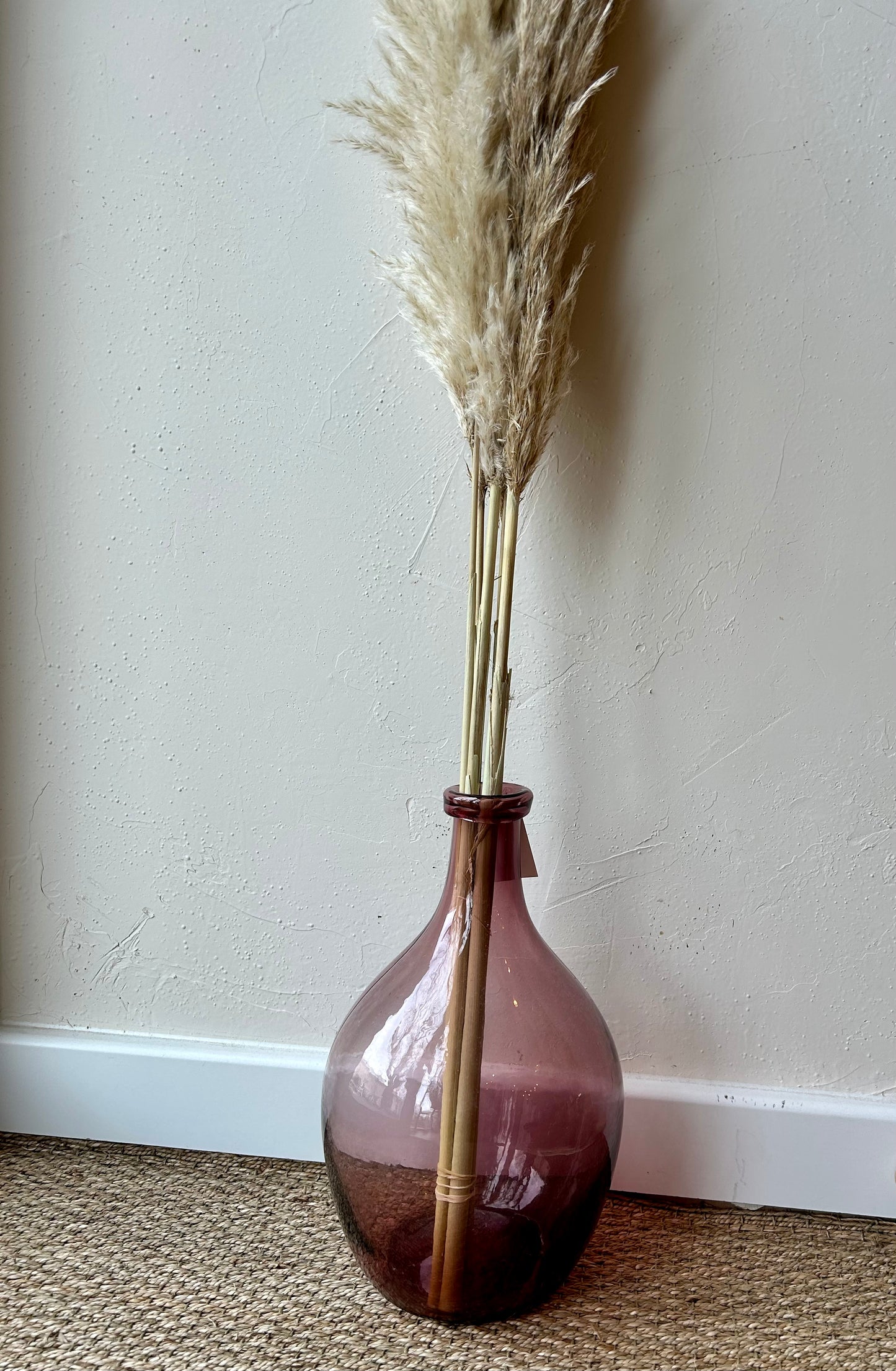 Vase Ballon en verre mauve M