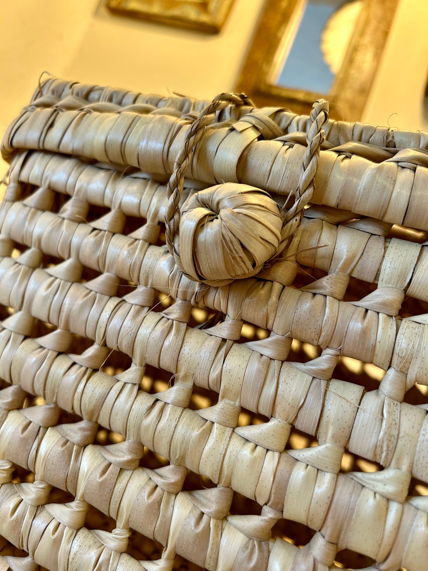 Panier en feuille palmier M