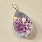 Pendentifs fleurs en verre - goutte