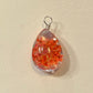 Pendentifs fleurs en verre - goutte