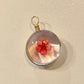 Pendentifs fleurs en verre (Rond)