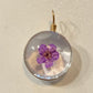 Pendentifs fleurs en verre (Rond)