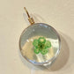 Pendentifs fleurs en verre (Rond)