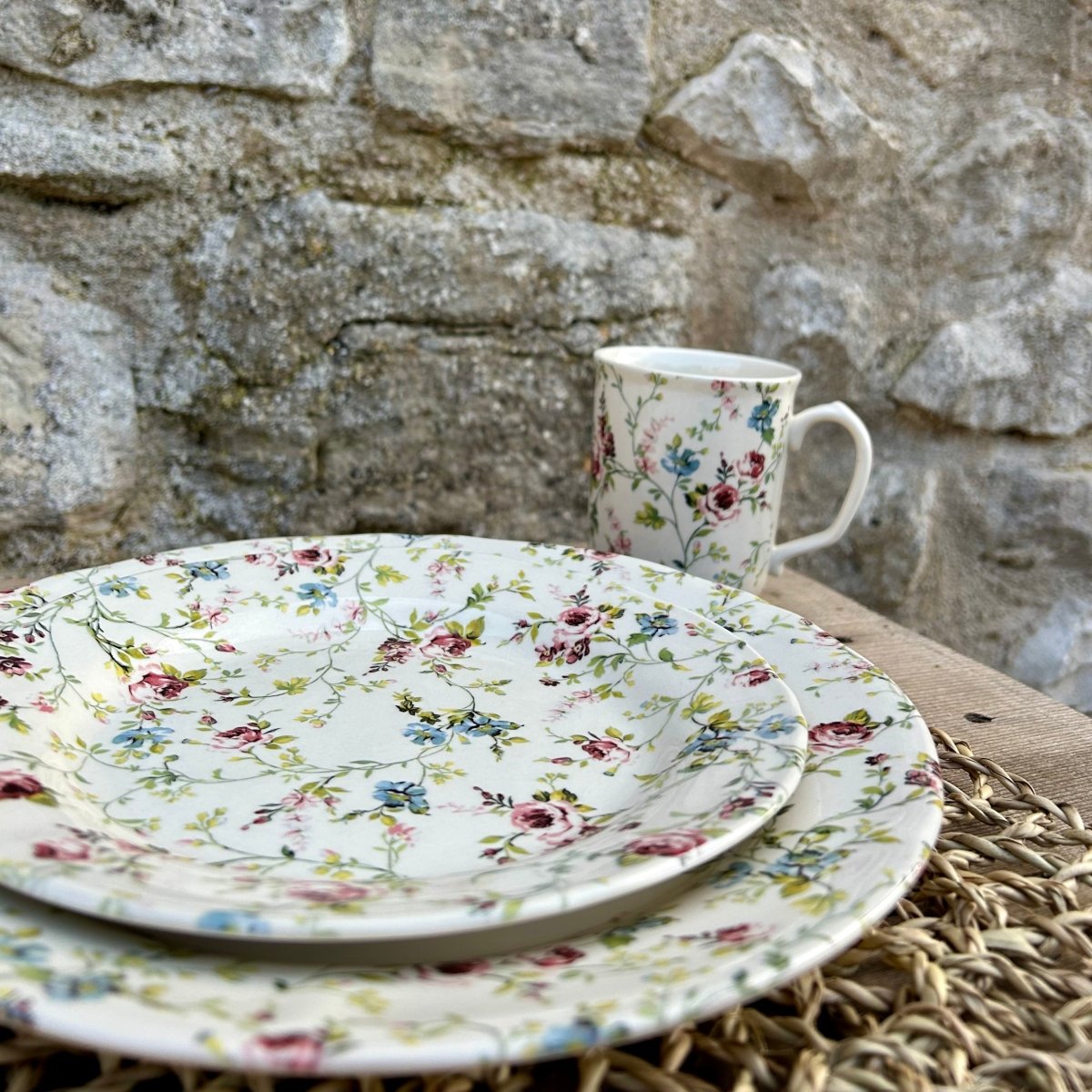 Assiette plate fleurs des champs - Mamie bohémeAssiette plate fleurs des champs