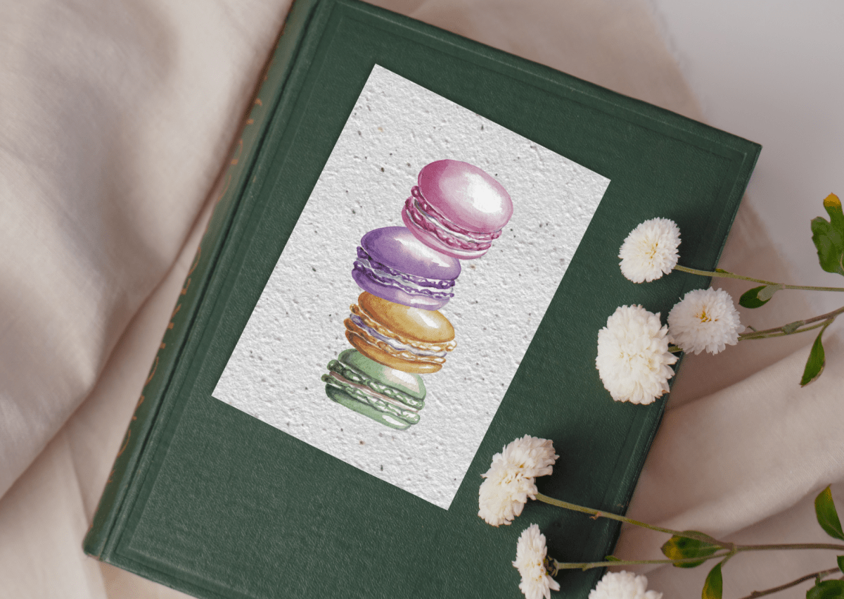 Carte postale à planter "Macarons" - Mamie bohémeCarte postale à planter "Macarons"