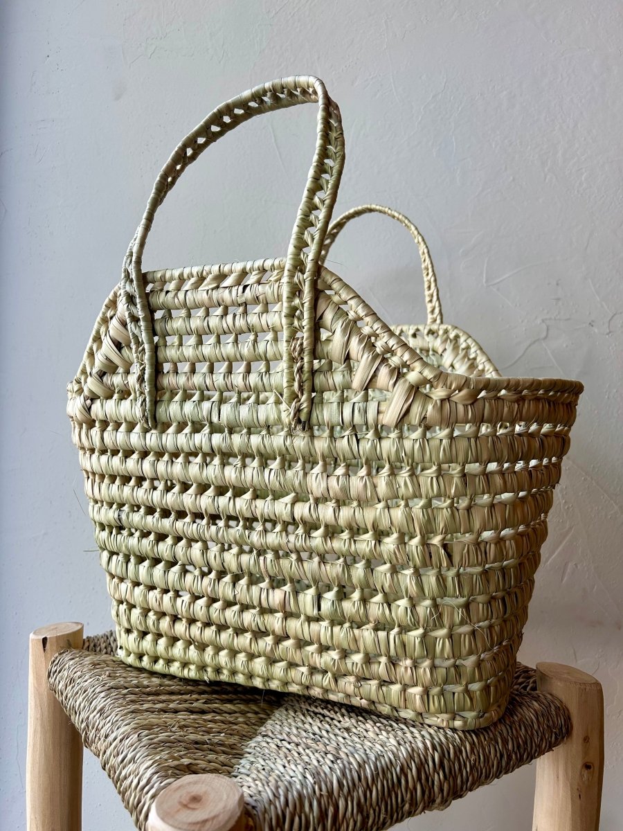 Panier en doum - Mamie bohémePanier en doum