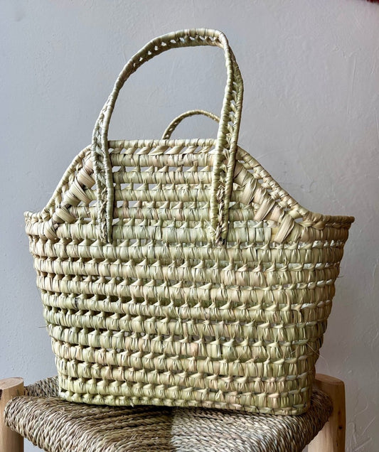 Panier en doum - Mamie bohémePanier en doum