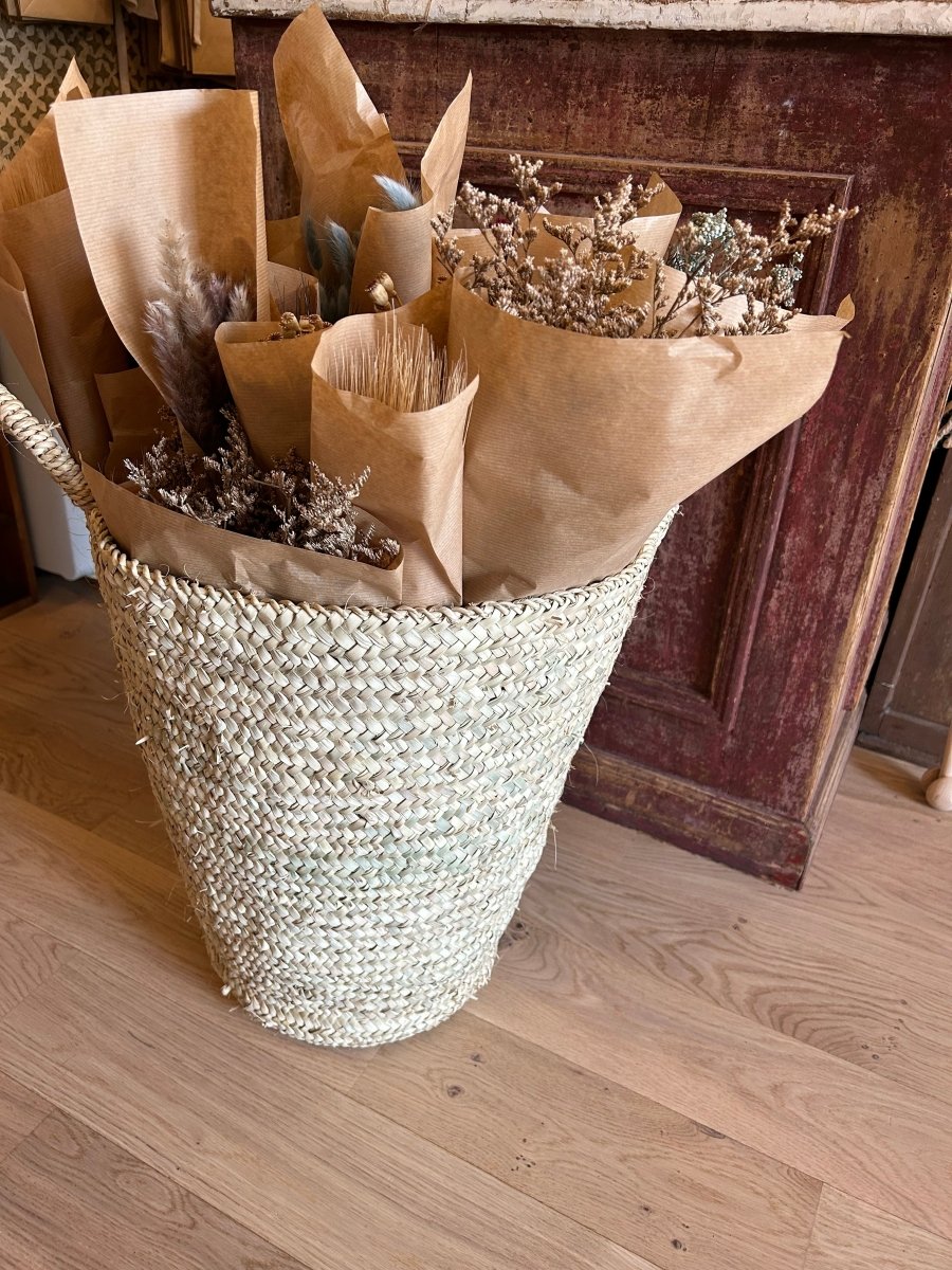 Panier en feuille de palmier - Mamie bohémePanier en feuille de palmier