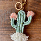 Porte clé - Cactus macramé - Mamie bohémePorte clé - Cactus macramé