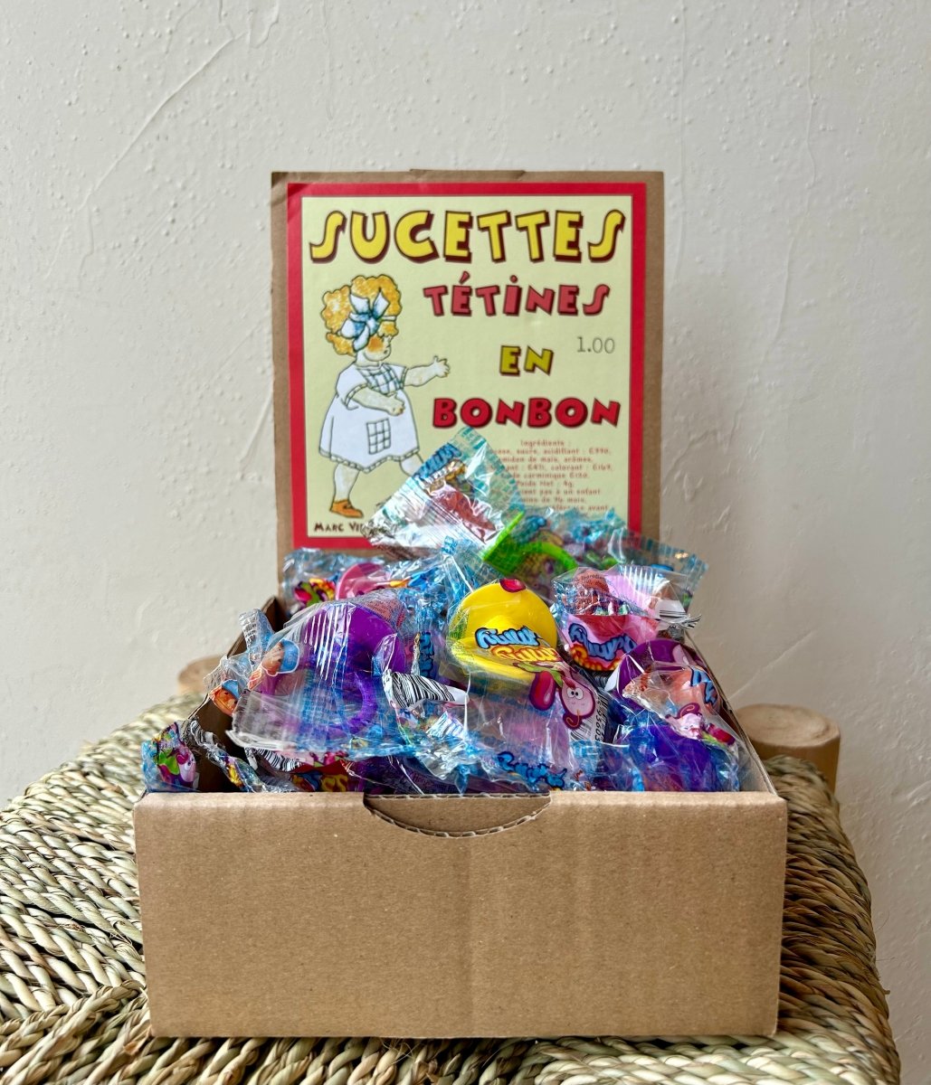 Sucette Tétine en bonbon - Mamie bohémeSucette Tétine en bonbon