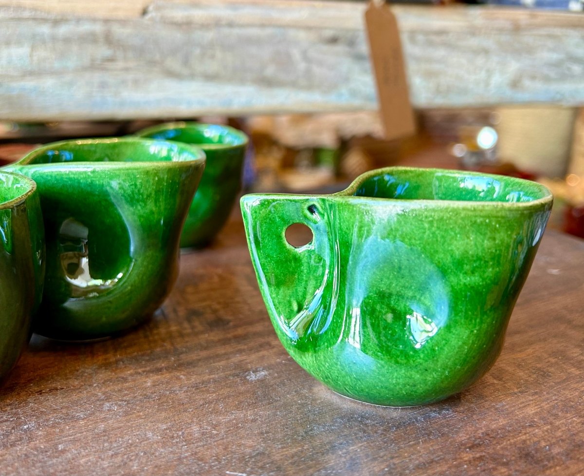 Tasse à café en céramique - verte - Mamie bohémeTasse à café en céramique - verte