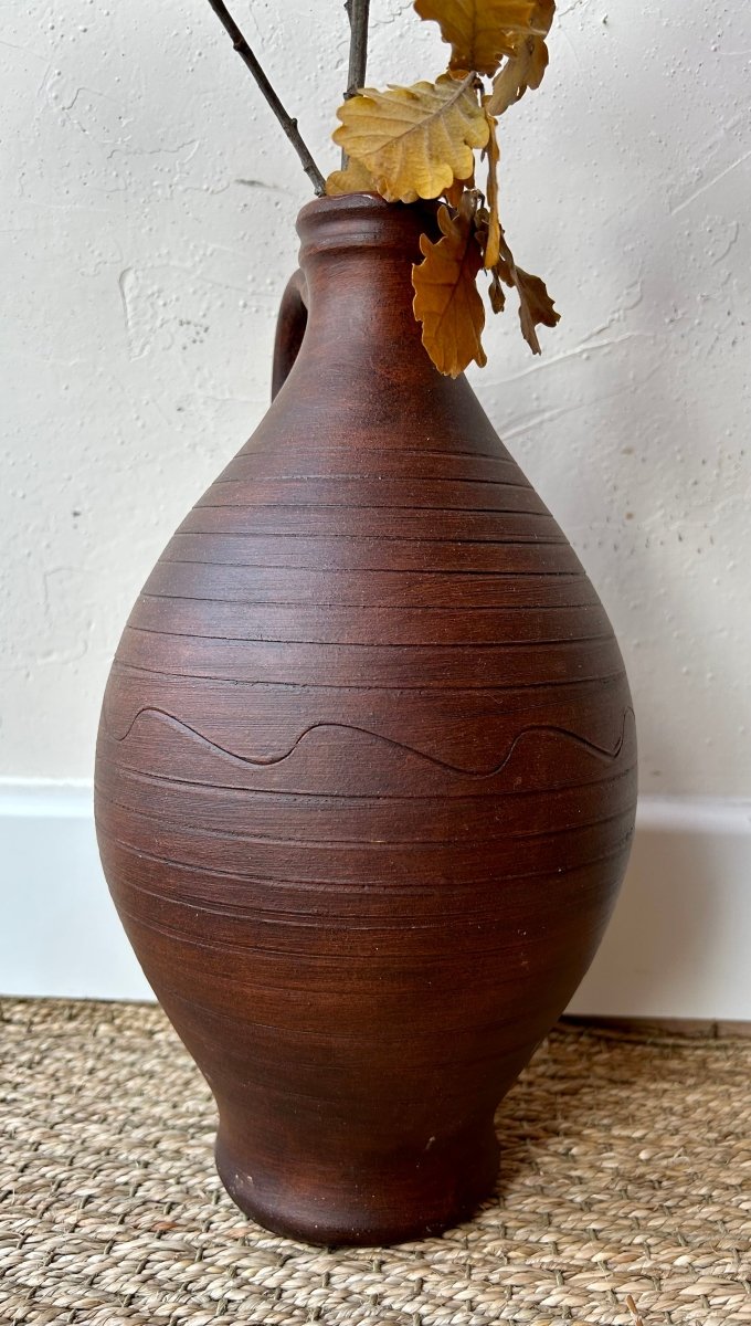 Vase terre cuite marron - Mamie bohémeVase terre cuite marron