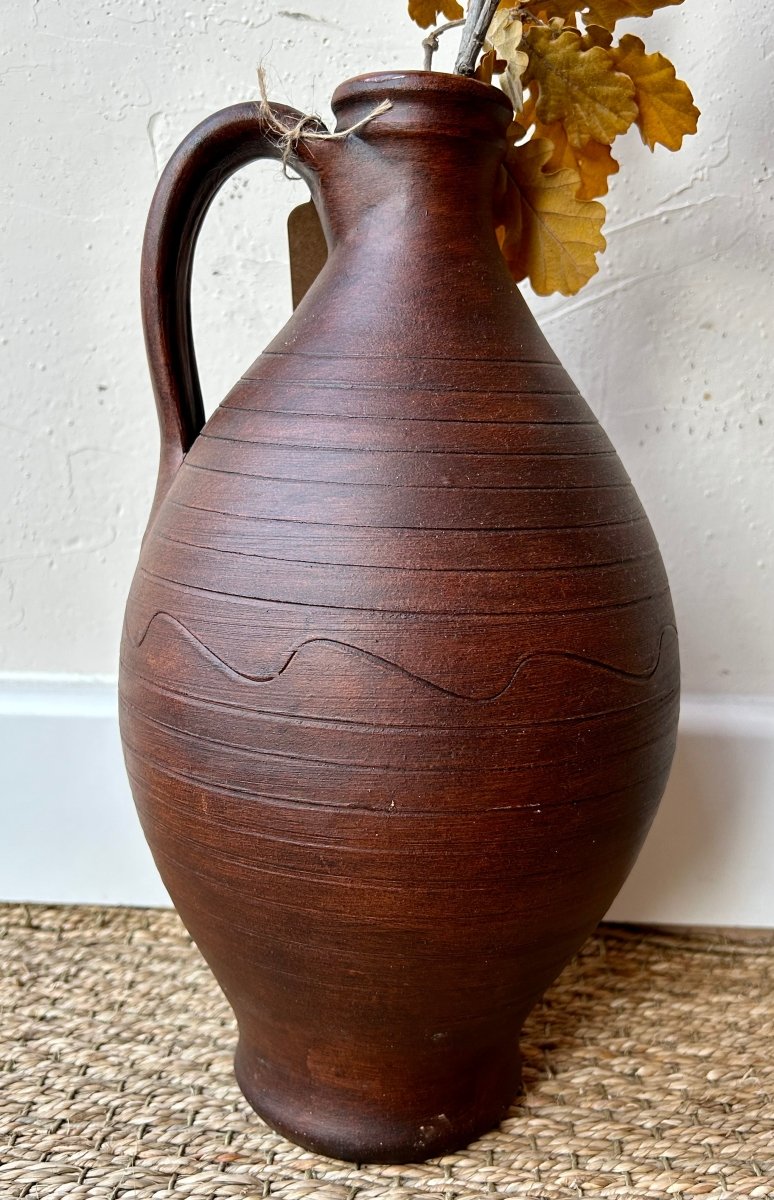 Vase terre cuite marron - Mamie bohémeVase terre cuite marron